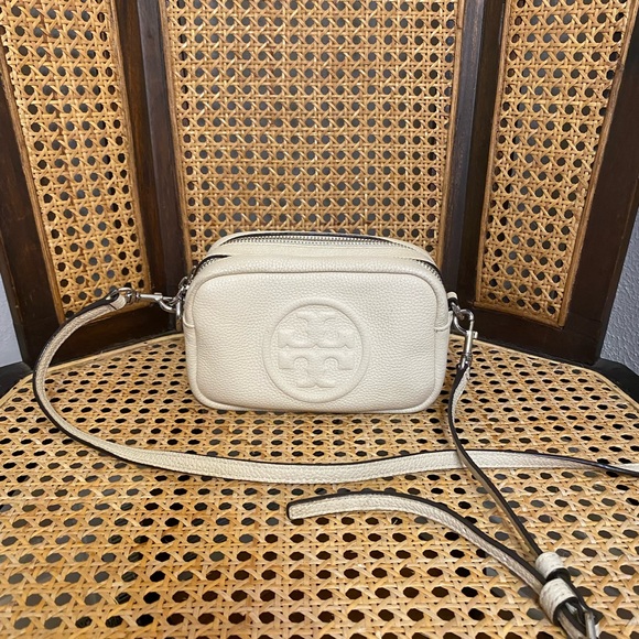 Tory Burch Handbags - Tory Burch mini Perry Bombe Crossbody cream neutral